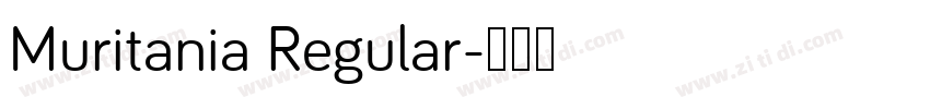 Muritania Regular字体转换